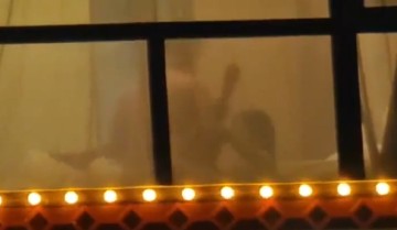 #做爱 这才是专业 被对面单身狗看的流口水